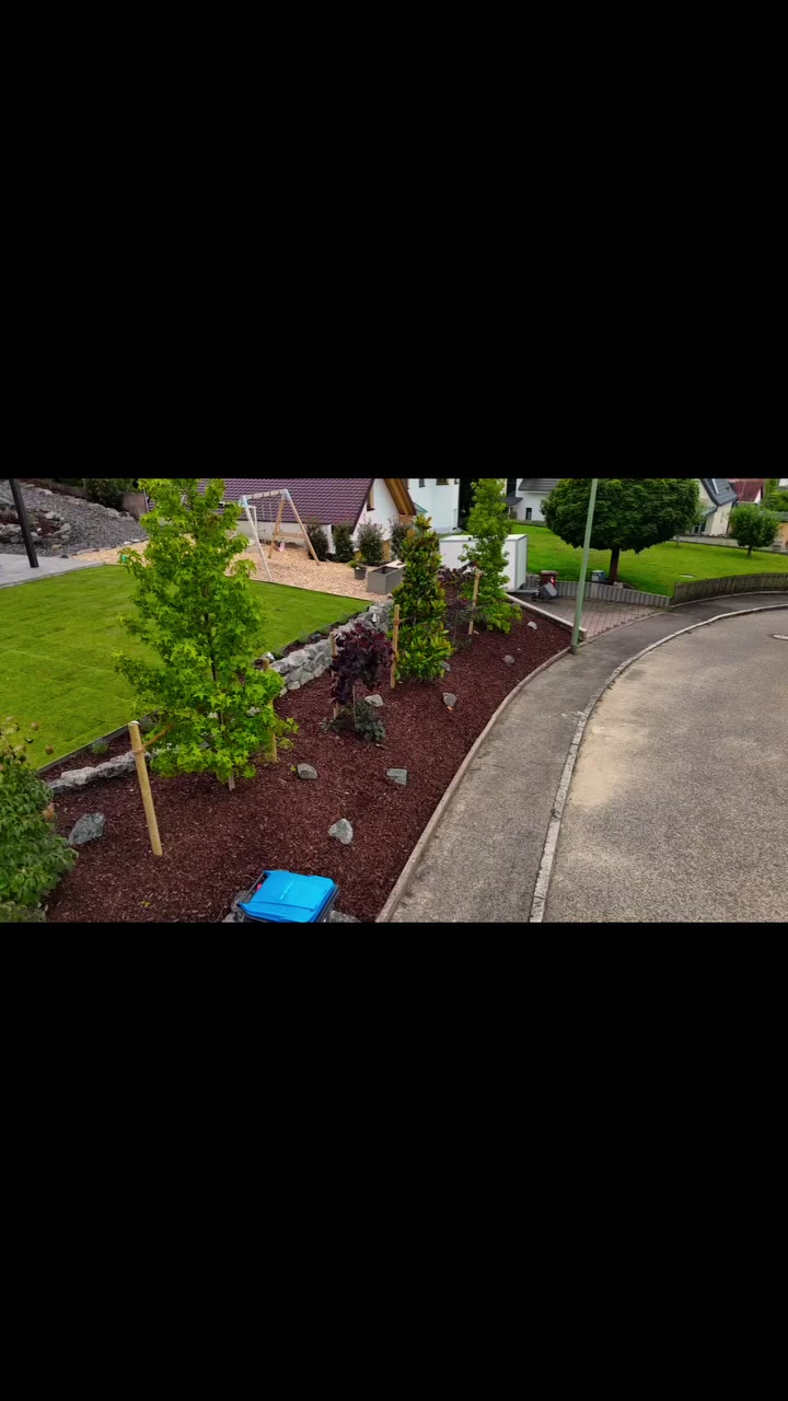 Gartenanlage aus der Übersicht